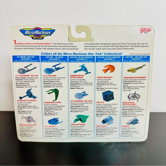 Micro Machines Star Trek DEEP SPACE NINE SPACE STATION CARDASSIAN WARSHIP New! - Picture 4 of 7